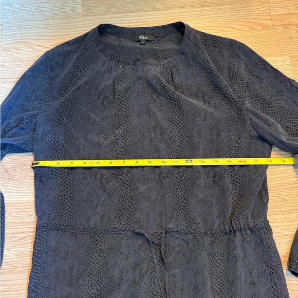 Rails Printed Hana Dress Elegant Black Long-Sleeve Dress Sz Small - Picture 6 of 8